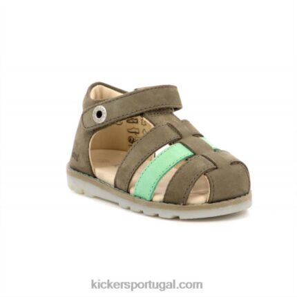 Kickers nonopi caqui verde V24TH701 crianças