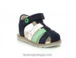 Kickers nonosti verde marinho branco marina V24TH399 crianças