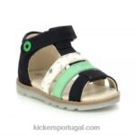 Kickers noopi verde marinho branco marina V24TH387 crianças