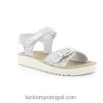 Kickers odyssa leopardo branco V24TH699 crianças