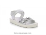 Kickers odyssa zebra prateada V24TH635 crianças
