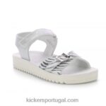 Kickers odyssa zebra prateada V24TH635 crianças