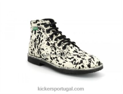Kickers orilegend bege preto manchado V24TH275 mulheres