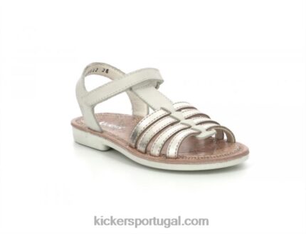 Kickers ouro branco cosmético V24TH484 crianças