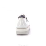 Kickers patente branca kickougirl V24TH256 mulheres - Image 4