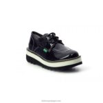 Kickers patente negra kickougirl V24TH257 mulheres - Image 2