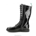 Kickers patente negra meetkiknew V24TH291 mulheres - Image 5