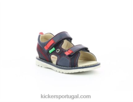 Kickers pimenta vermelha marinha V24TH708 crianças