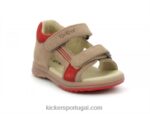 Kickers plazabi bege laranja V24TH401 crianças