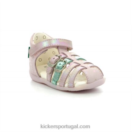 Kickers plumetis rosa claro bigkro V24TH668 crianças