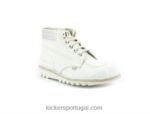 Kickers pontapé retrocesso prata branca V24TH292 mulheres