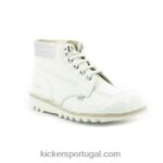 Kickers pontapé retrocesso prata branca V24TH292 mulheres