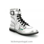 Kickers pontapé tendência prata V24TH289 mulheres