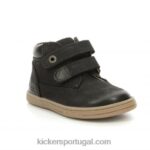 Kickers preto pegajoso V24TH854 crianças
