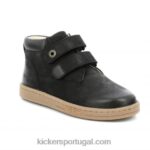 Kickers preto pegajoso V24TH916 crianças