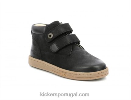 Kickers preto pegajoso V24TH916 crianças