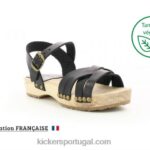 Kickers preto solar V24TH764 crianças