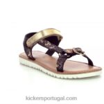 Kickers réptil de ouro negro braska V24TH654 crianças