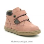 Kickers rosa claro pegajoso V24TH824 crianças