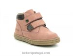 Kickers rosa claro pegajoso V24TH909 crianças