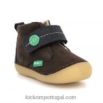 Kickers sabilo marrom escuro marinho V24TH789 crianças