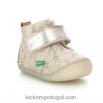 Kickers sabio concha de prata branca V24TH897 crianças
