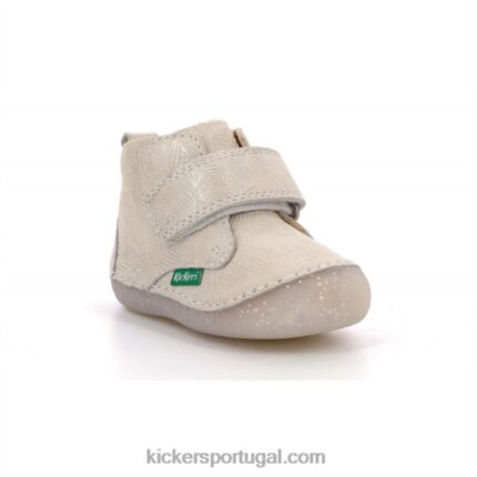 Kickers sabio iridescente bege claro V24TH873 crianças