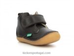 Kickers sabio marrom escuro V24TH790 crianças
