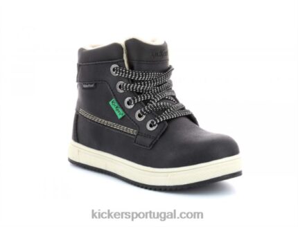 Kickers sim wpf preto V24TH999 crianças