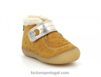 Kickers so schuss fantasia de ouro amarelo V24TH828 crianças