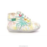 Kickers sol branco bonzip-2 V24TH777 crianças - Image 3