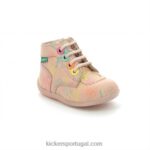 Kickers sol rosa bonzip-2 V24TH776 crianças