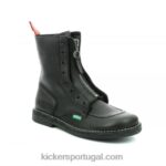 Kickers sola preta meetickrock preta V24TH204 mulheres