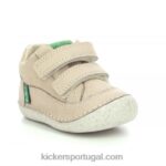 Kickers sostankro bege verde V24TH840 crianças