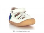 Kickers sushy off white azul marina V24TH580 crianças