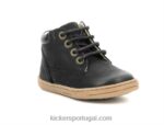 Kickers tackland preto V24TH856 crianças