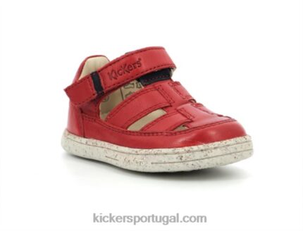 Kickers tractus vermelho marinho V24TH461 crianças