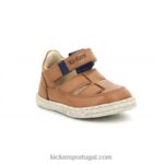 Kickers trato azul camelo V24TH576 crianças