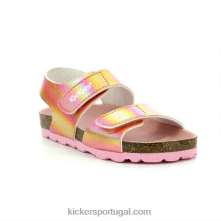 Kickers verãokro arco-íris rosa V24TH657 crianças