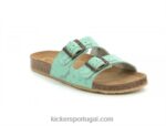 Kickers verde claro ecológico V24TH49 mulheres