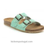Kickers verde claro ecológico V24TH49 mulheres