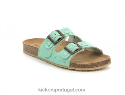 Kickers verde claro ecológico V24TH49 mulheres