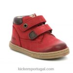 Kickers vermelho pegajoso V24TH884 crianças
