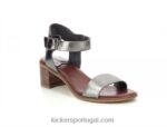Kickers volou prata escura V24TH34 mulheres