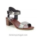 Kickers volou prata escura V24TH34 mulheres