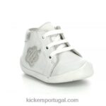 Kickers waouk branco metalizado V24TH888 crianças
