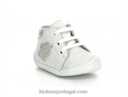 Kickers waouk branco metalizado V24TH888 crianças
