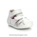 Kickers wasabou branco metalizado V24TH458 crianças