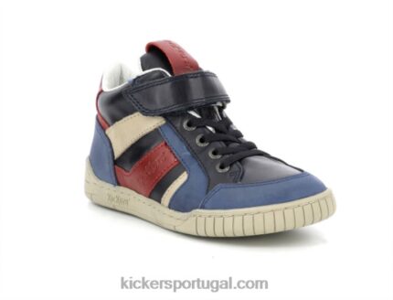 Kickers wincky cdt azul marinho vermelho V24TH987 crianças