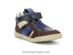 Kickers wincky cdt marrom azul marinho V24TH985 crianças
